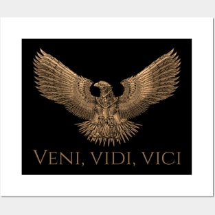 Ancient Rome SPQR Steampunk Legion Eagle - Veni Vidi Vici Posters and Art